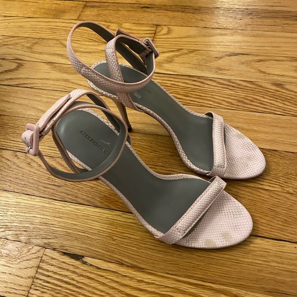 Alexander Wang Snake-effect Blush Antonia Sandals - Picture 2 of 4